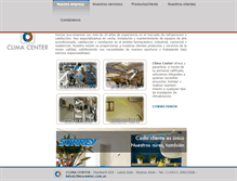 Tablet Screenshot of climacenter.com.ar